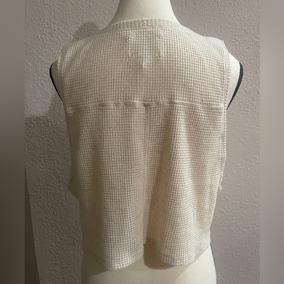 OFFLINE BY AERIE Wow Waffle Knit Chihuahua Tank Top Size Large New With Tags - Picture 4 of 9